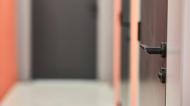 black and red rod in tilt shift lens